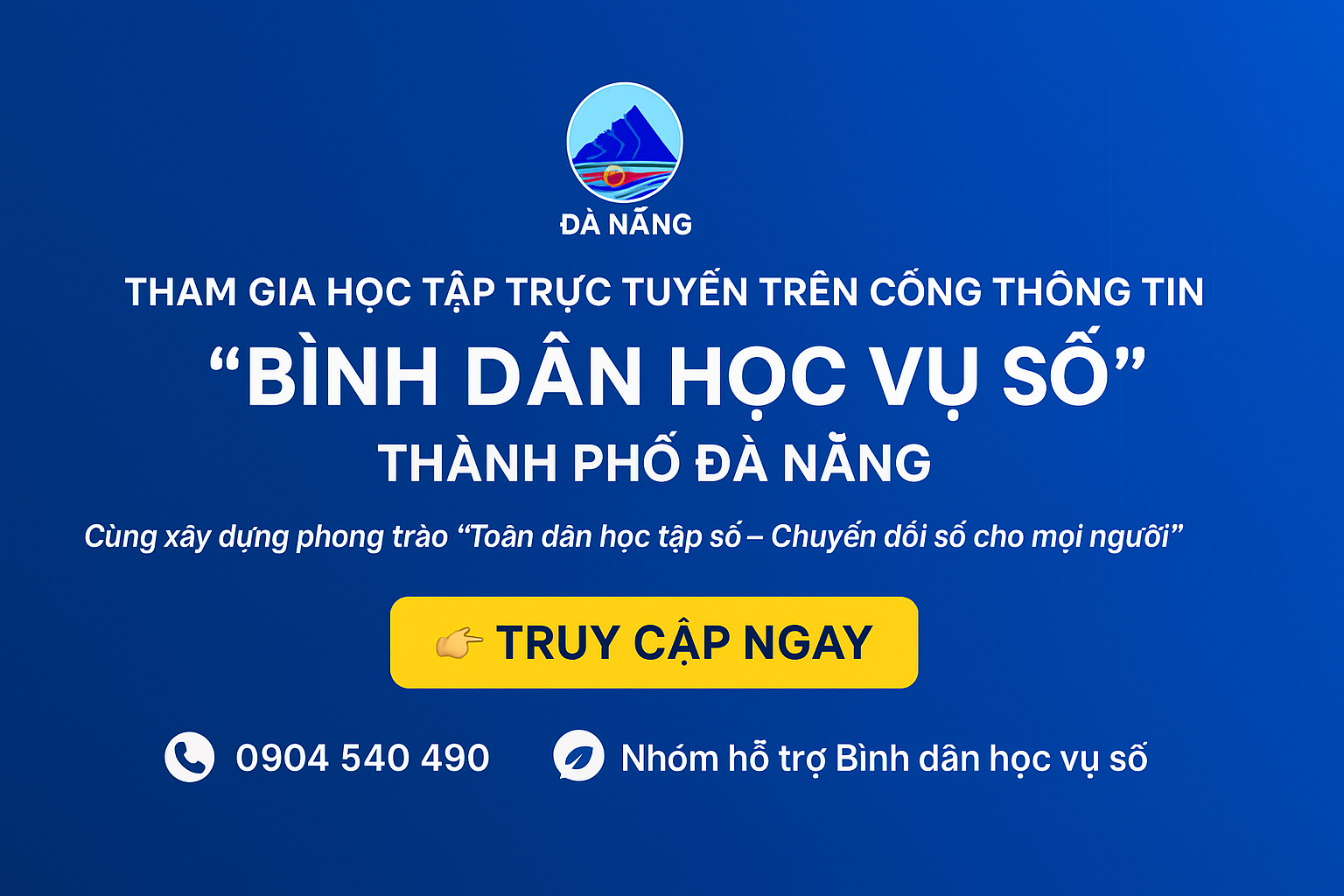 Cổng thông tin Bình dân học vụ số - Thành phố Đà Nẵng